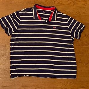 EUC VV Target Men’s XXL navy/white stripe polo